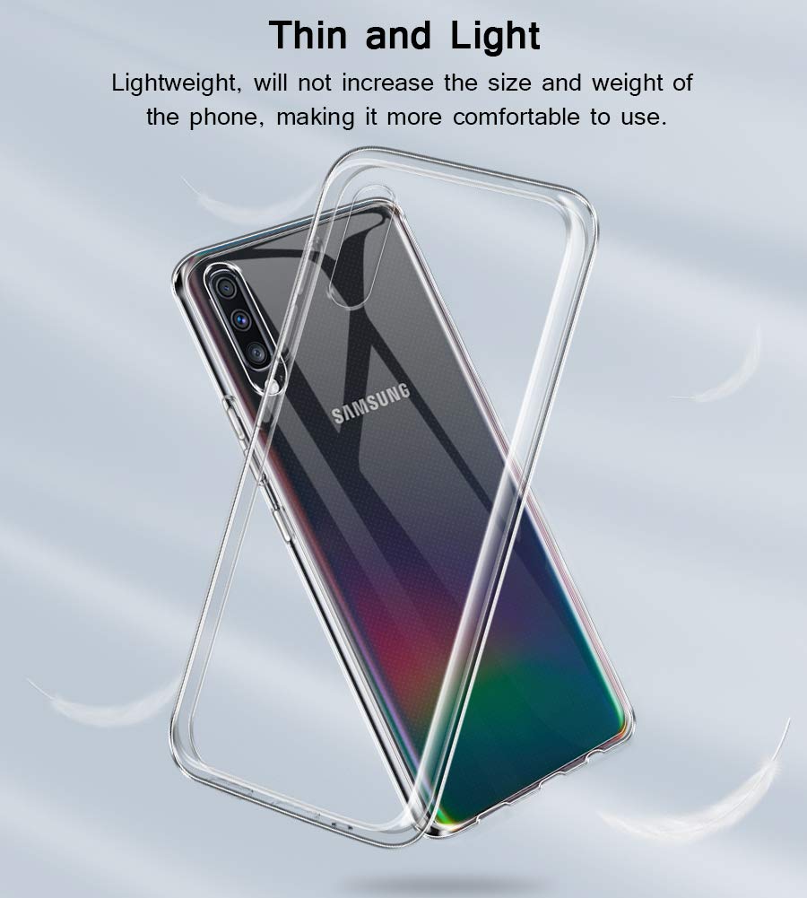 Bakeey-15mm-Ultra-thin-Shockproof-Transparent-TPU-Protective-Case-for-Samsung-Galaxy-A70-2019-1512715